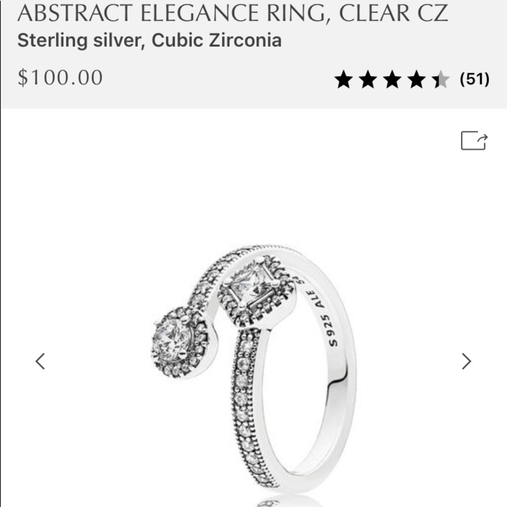 Size 7 Pandora Ring